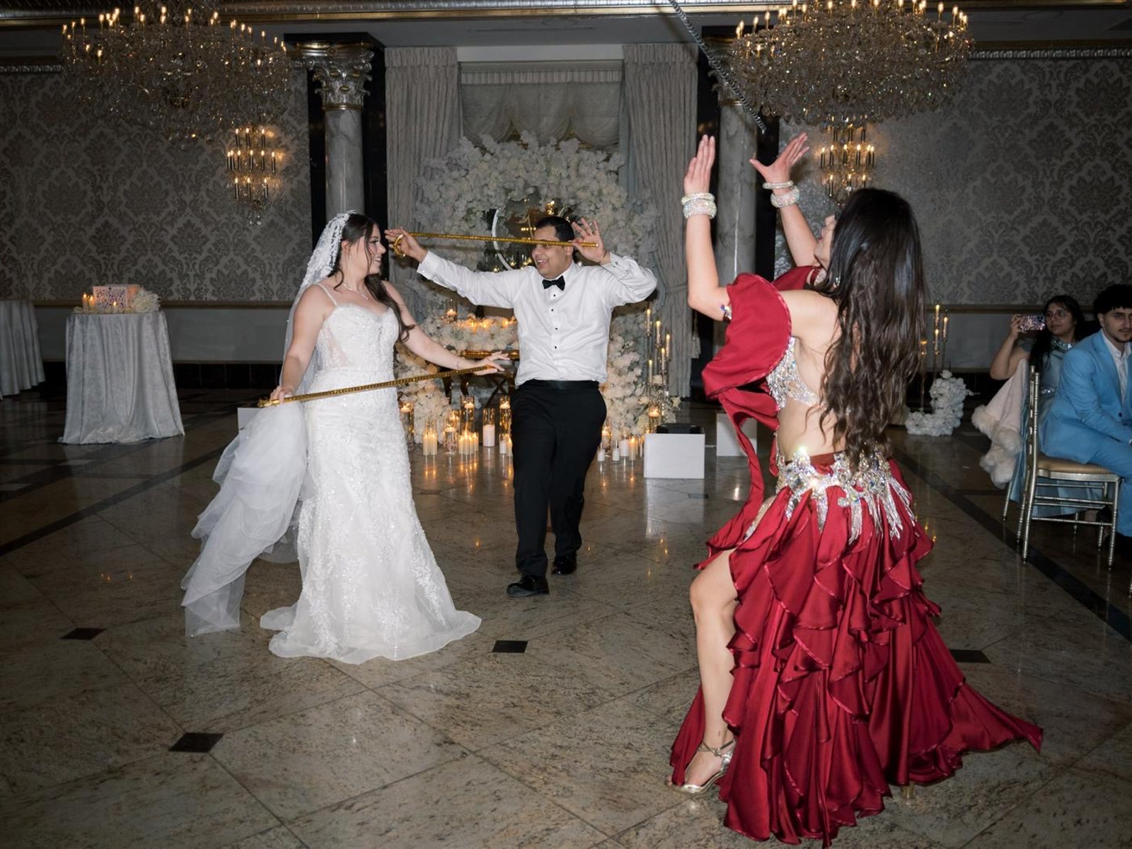 Arabic wedding entertainment with Amazing Ivanna performing Oriental Dance